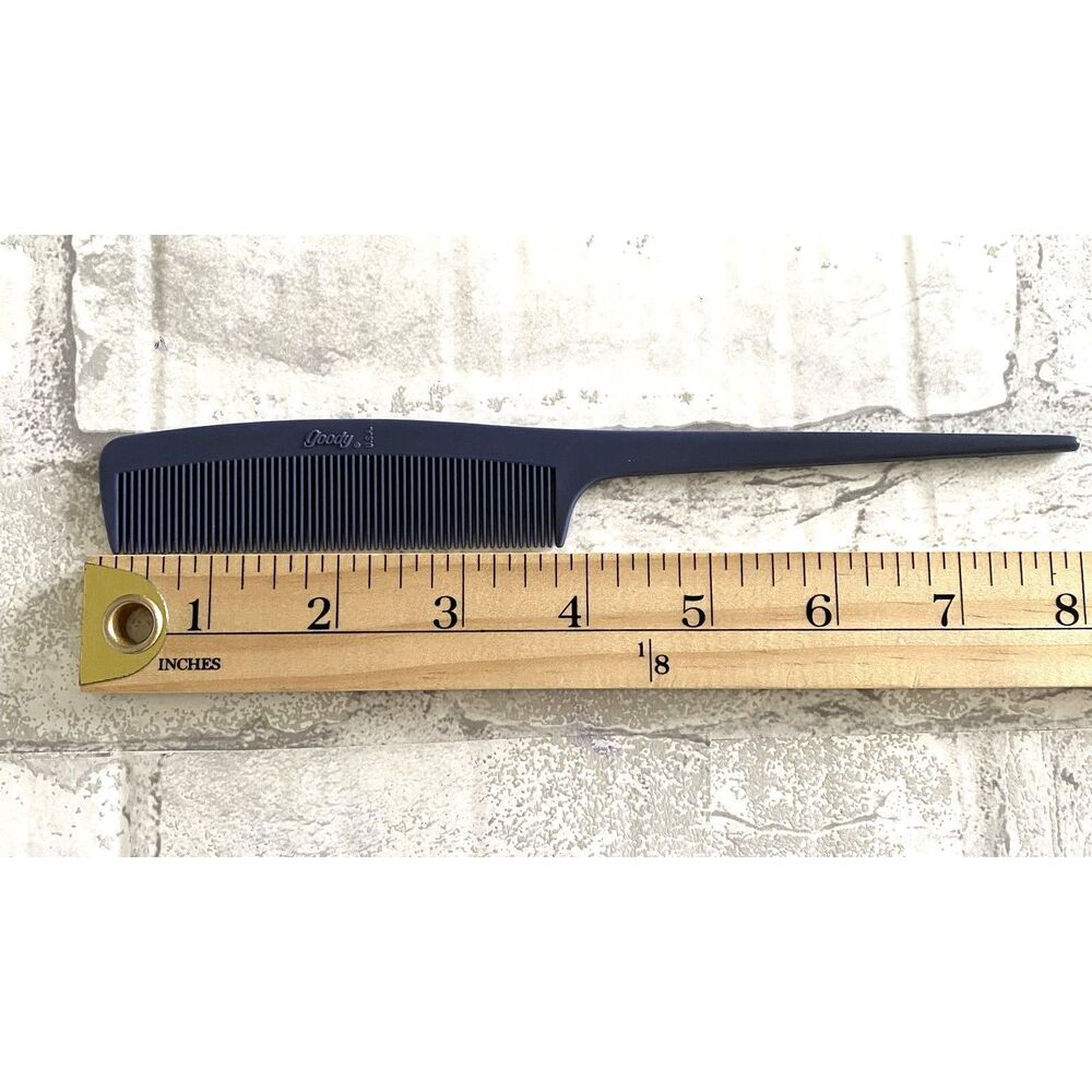 VTG Goody Purplish Gray Retro Groovy Prop Old School Teasing Rat Tail Comb 8"